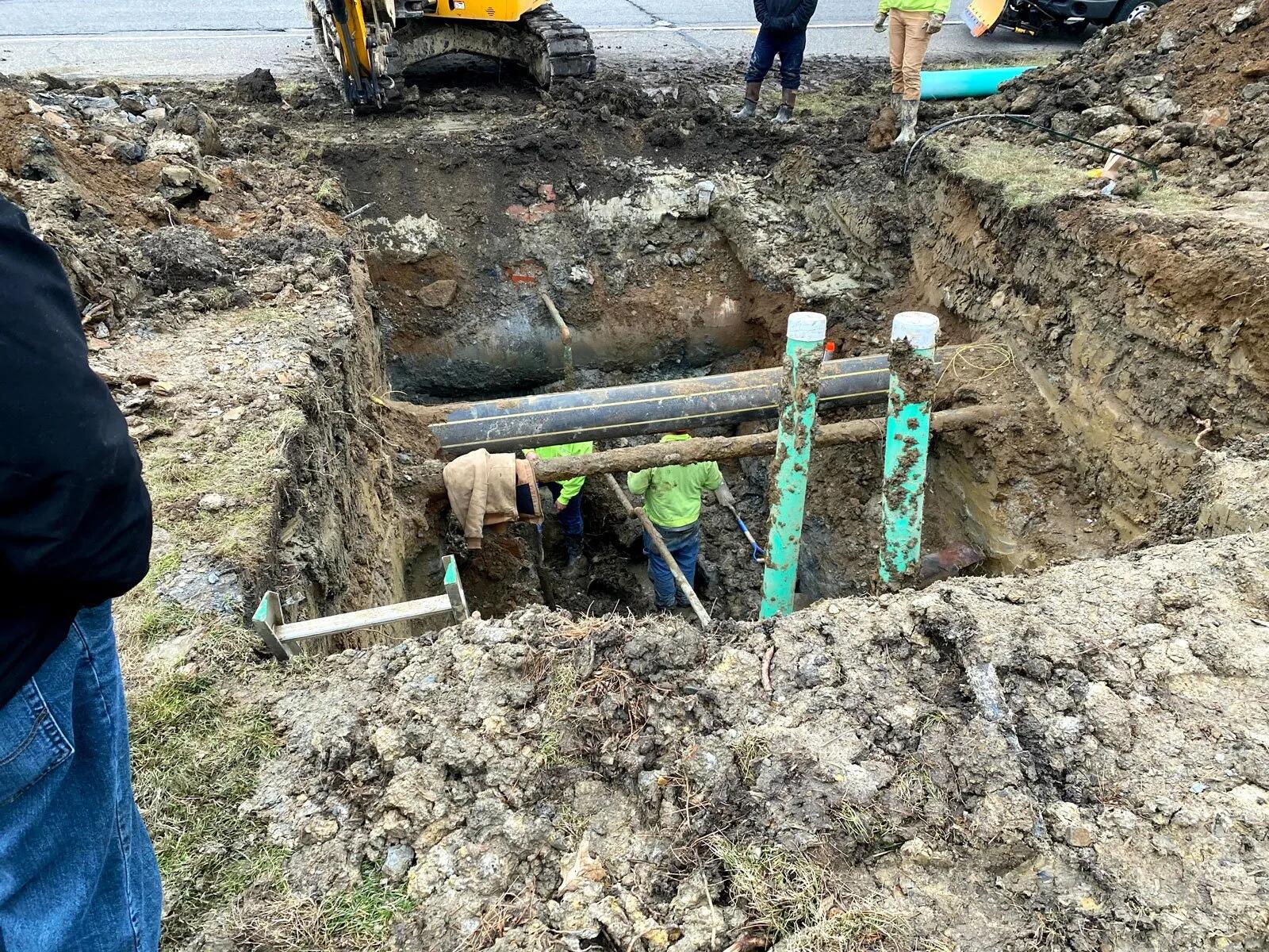 Sewer line repair and replacement