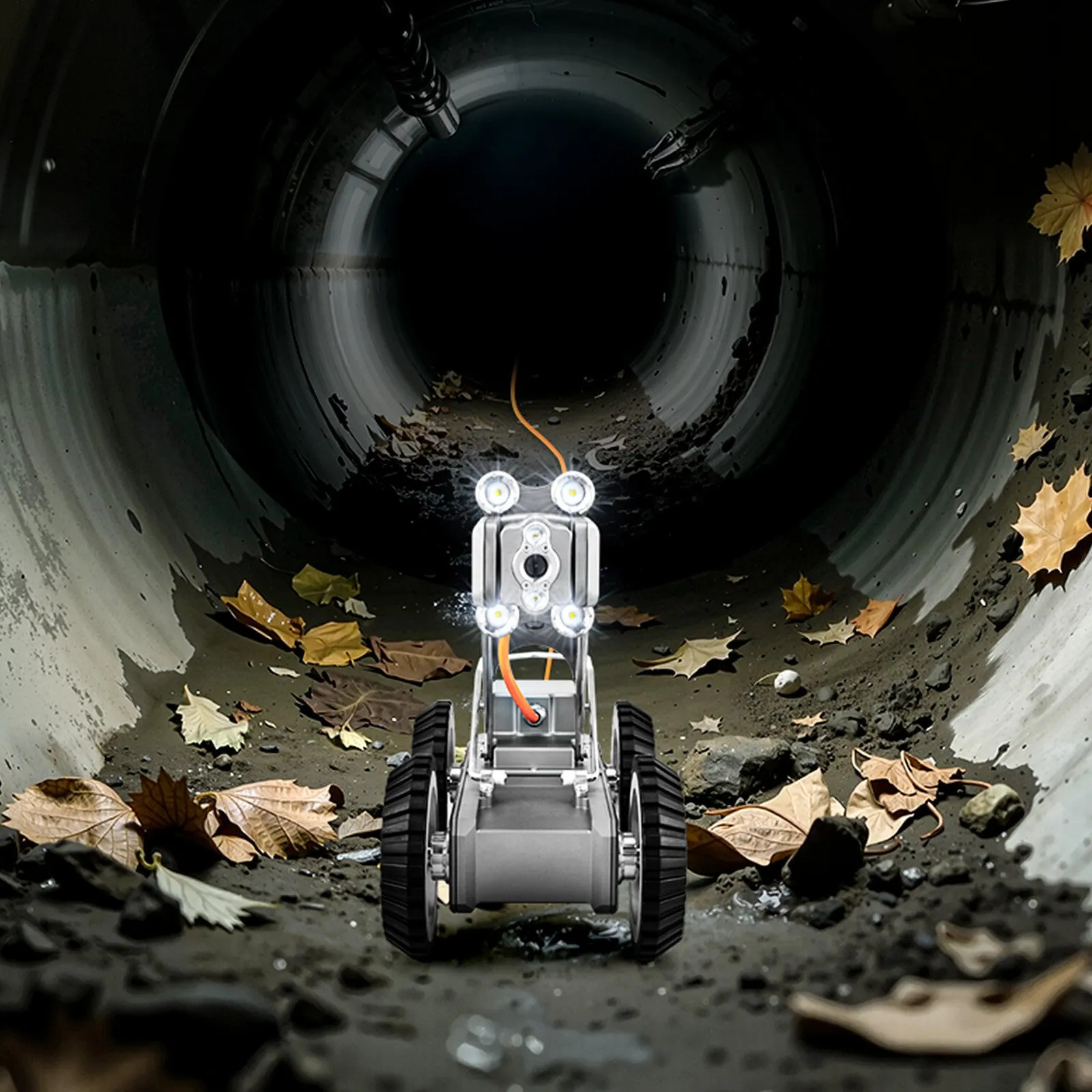 Vevor plumbing inspection robot in action